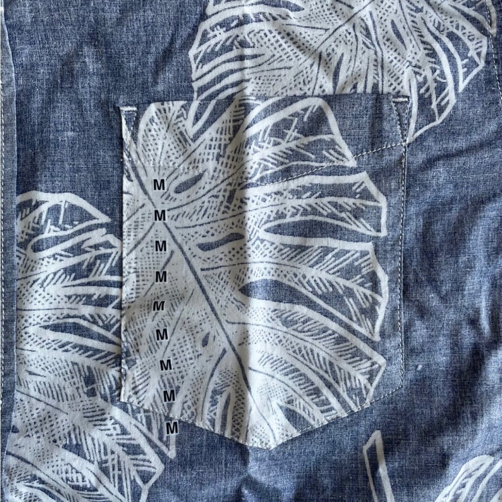 O'Neill Mens Shirt Blue Size Medium Aloha Life Short Sleeve Buttoned Relaxed Fit - Picture 4 of 6